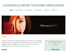 Tablet Screenshot of gainesvillemusicteachers.org